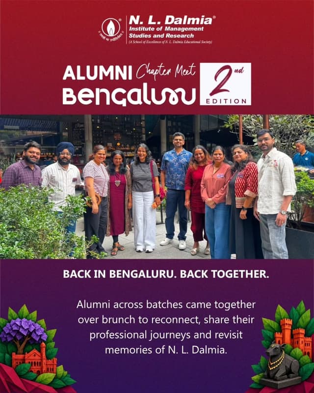 The best catch-ups come with plenty to take away.
In Bengaluru, the stories moved from campus memories to career journeys, from what is changing across industries to what Dalmians can create together next. Then came the Fire Chat—with candid answers, unexpected moments and plenty of laughter.
To every Dalmian who made the 2nd edition what it was, thank you for showing up and making it count.
#NLDalmia #NLDalmiaAlumni #BengaluruChapter #NLDIMSR #LifeAtNLDalmia