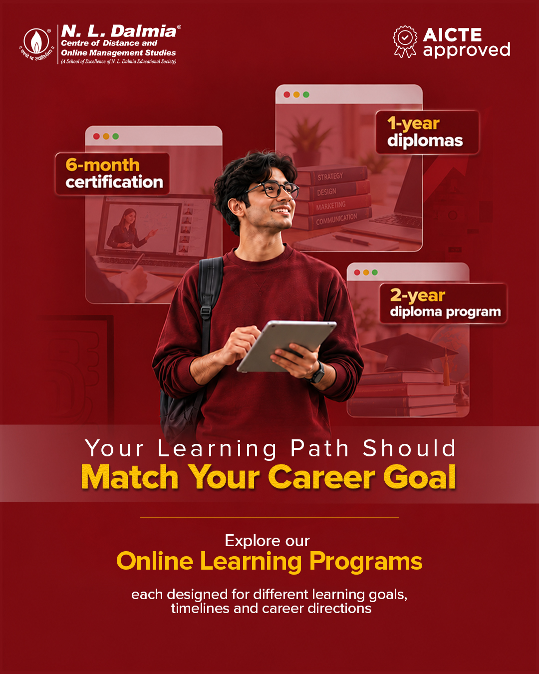 Your career goals don’t follow a single timeline and your learning shouldn’t have to either.
From 6-month certifications to 1-year diplomas and 2-year diploma programs, explore flexible online learning options designed around different career ambitions and learning needs.
Choose the path that fits where you want to go next.
Visit the link in bio to know more.
.
.
.
#SSODL #SymbiosisOnline #OnlineLearning #FlexibleLearning #CareerGrowth #ProfessionalDevelopment #LifelongLearning #UpskillYourself #CareerGoals #OnlineEducation