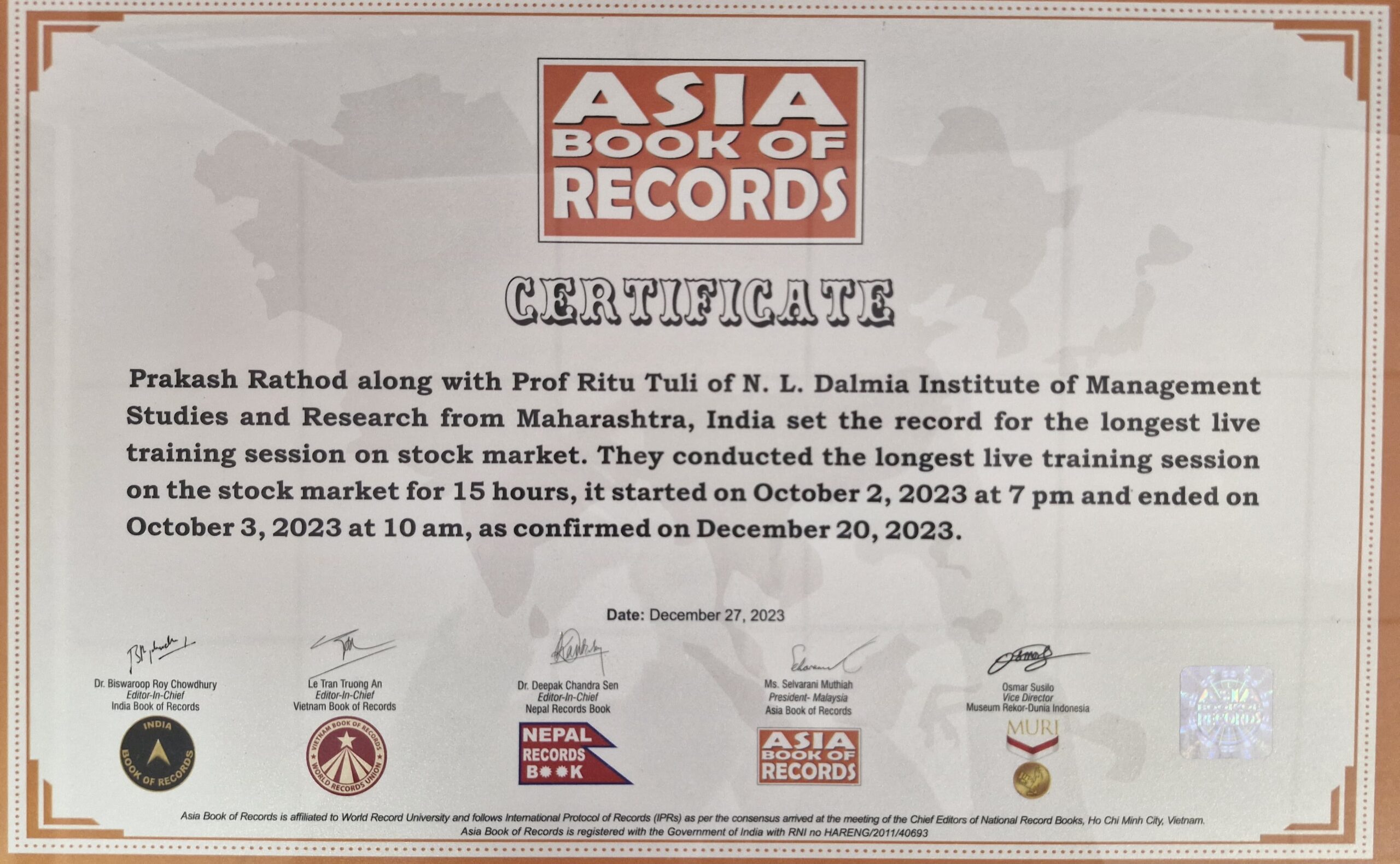 Asia Books of Records 2023 