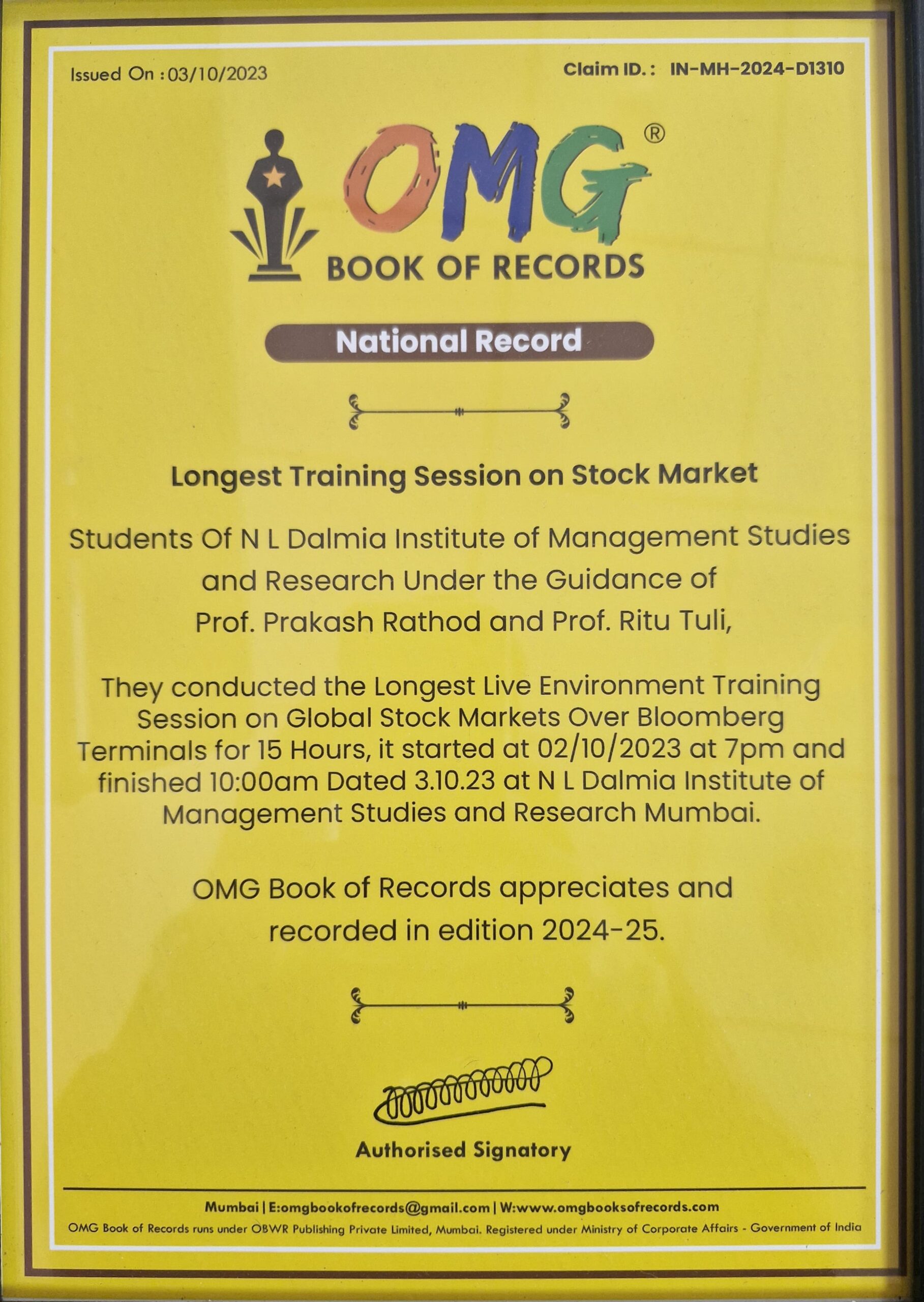 OMG Books of Records 2024 