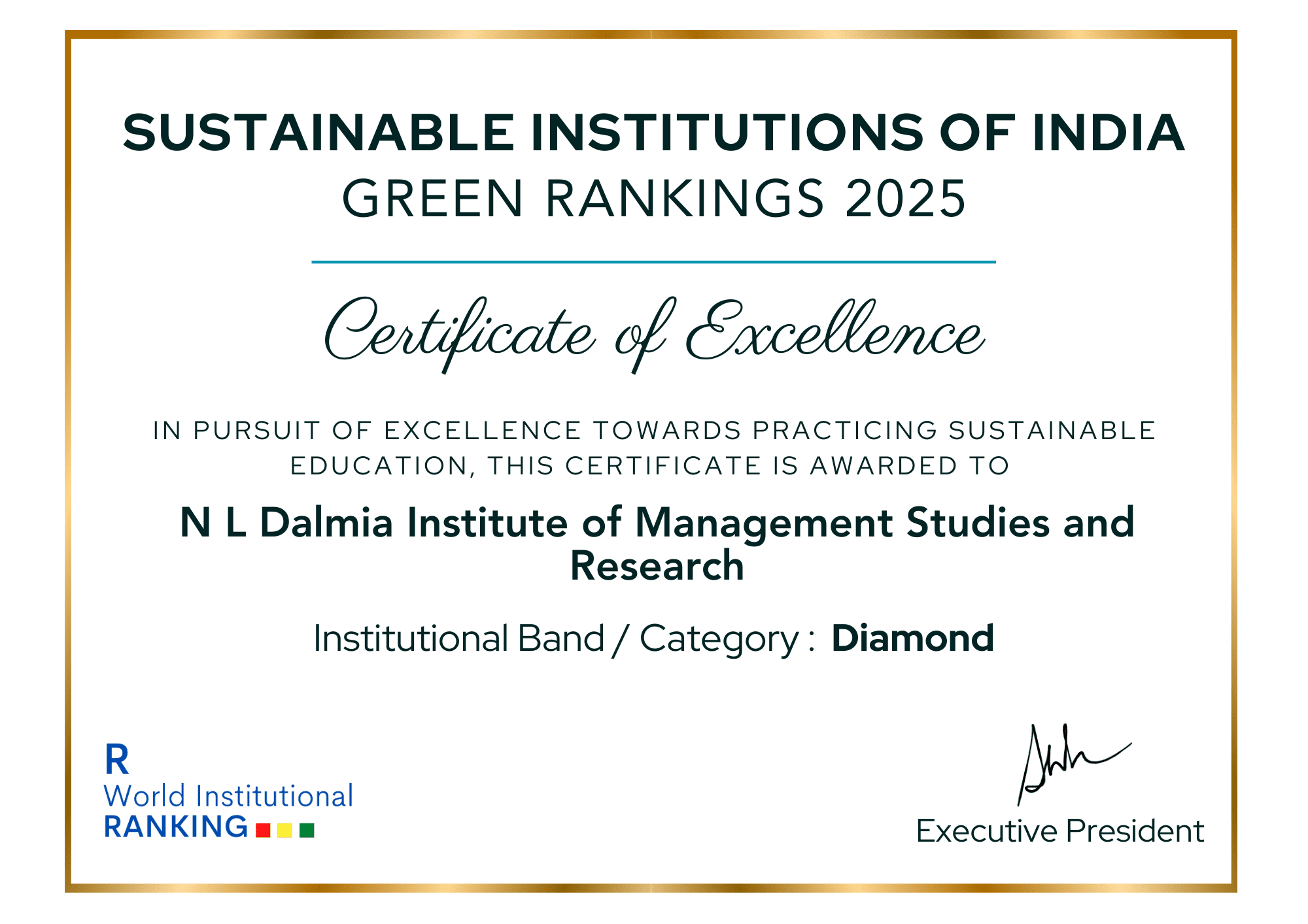 Sustainable Institutions of India green Rankings 2025 